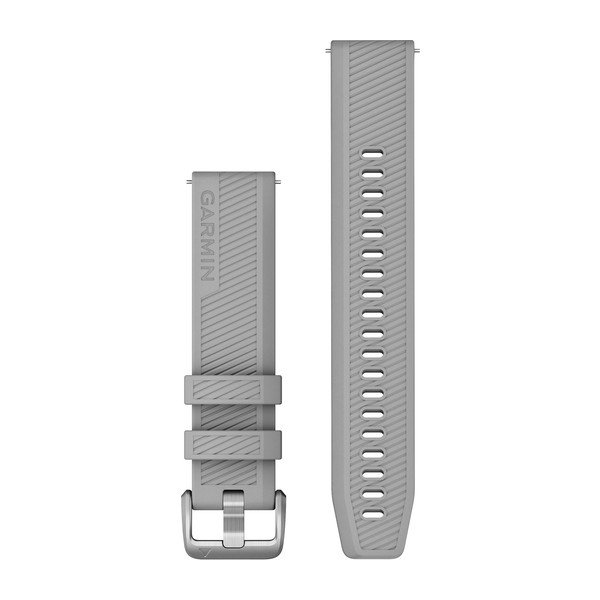 Quick Release silikoon kellarihmad (20mm) Gray/Silver 135-210 mm 