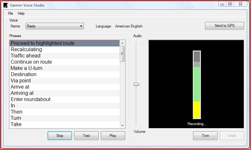 Garmin Voice Studio step3