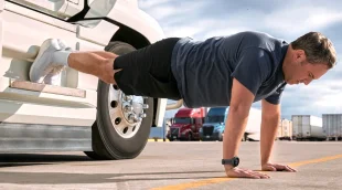 Kuidas veokijuhina teel olles tervislik olla