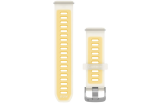 Quick Release silikoon kellarihmad (20mm) Translucent Bone/Mango
