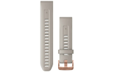 Kiirkinnitusega kellarihmad 20mm Silikoon - light sand/rosegold