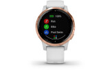 Spordikell Garmin vivoactive 4S White/Rose Gold roosa kuld/valge