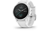 Spordikell Garmin fenix 6S  Silver w/White Band (no MAP/Music) Standard - hõbe, valge rihmaga