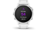 Spordikell Garmin fenix 6S  Silver w/White Band (no MAP/Music) Standard - hõbe, valge rihmaga