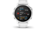 Spordikell Garmin fenix 6S  Silver w/White Band (no MAP/Music) Standard - hõbe, valge rihmaga