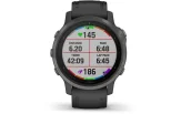 Multispordi kell fenix 6s Safiir - s&uuml;sinik hall, musta rihmaga