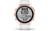 Multispordi kell fenix 6s PRO - roosa kuld, valge rihmaga
