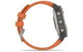 Multispordi kell Garmin fenix 6 Safiir - Ti hall, oranži rihmaga