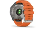 Multispordi kell Garmin fenix 6 Safiir - Ti hall, oranži rihmaga