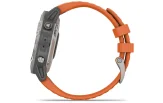 Multispordi kell Garmin fenix 6 Safiir - Ti hall, oranži rihmaga