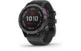 Spordikell Garmin fenix 6 Pro Solar - hall, musta rihmaga Pro Solar - hall, musta rihmaga
