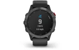Multispordi kell Garmin fenix 6 Pro Solar - hall, musta rihmaga