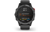 Spordikell Garmin fenix 6 Pro Solar - hall, musta rihmaga Pro Solar - hall, musta rihmaga