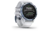 Multispordi kell Garmin fenix 6 Pro Solar - sinine Ti, valge rihmaga