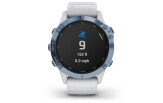 Spordikell Garmin fenix 6 Pro Solar - sinine, valge rihmaga Pro Solar - sinine Ti, valge rihmaga