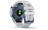 Multispordi kell Garmin fenix 6 Pro Solar - sinine Ti, valge rihmaga