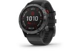 Multispordi kell Garmin fenix 6 Pro Solar - hall, Carbon Gray DLC rihmaga