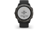 Spordikell Garmin fēnix 6X Safiir; süsinik hall DLC, musta rihmaga Safiir - süsinik hall DLC, musta rihmaga