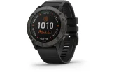 Spordikell fenix 6X Pro Solar - TI s&uuml;sinik hall, musta rihmaga