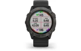 Spordikell fenix 6X Pro Solar - TI s&uuml;sinik hall, musta rihmaga