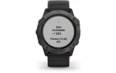 Spordikell fenix 6X Pro Solar - TI s&uuml;sinik hall, musta rihmaga