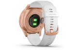 Aktiivsuskell Garmin vivomove Style, Rose Gold-White, Silicone roosa kuld/valge - silikoon