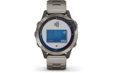 Spordikell Garmin quatix 6 Safiir, Titanium rihmaga