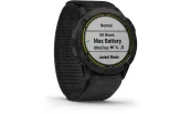 Spordikell Garmin Enduro DLC must, musta UltraFit nailonrihmaga