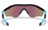 Oakley M2 Frame XL p&auml;ikeseprillid tagantvaates, n&auml;ha nina- ja sangapatjade asetus seestpoolt