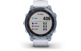 Spordikell Garmin fenix 7 Sapphire Solar -  Mineral Blue Ti Whitestone Band Sapphire Solar - Mineral Blue DLC Ti Whitestone Band