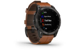Spordikell Garmin epix (Gen2) Sapphire - Black Titanium Chestnut Leather Sapphire - Black Titanium Chestnut Leather