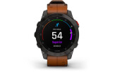 Spordikell Garmin epix (Gen2) Sapphire - Black Titanium Chestnut Leather Sapphire - Black Titanium Chestnut Leather