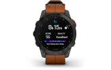 Spordikell Garmin epix (Gen2) Sapphire - Black Titanium Chestnut Leather Sapphire - Black Titanium Chestnut Leather