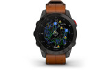 Spordikell Garmin epix (Gen2) Sapphire - Black Titanium Chestnut Leather Sapphire - Black Titanium Chestnut Leather