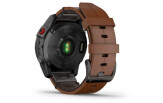 Spordikell Garmin epix (Gen2) Sapphire - Black Titanium Chestnut Leather Sapphire - Black Titanium Chestnut Leather