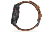 Spordikell Garmin epix (Gen2) Sapphire - Black Titanium Chestnut Leather Sapphire - Black Titanium Chestnut Leather