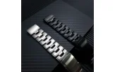 Kiirkinnitusega kellarihmad 22mm Titaanium - must