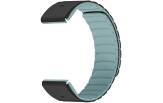 Kiirkinnitusega kellarihmad 22mm Magnetiga silikoon - must / helesinine