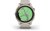 Spordikell Garmin fenix 7S PRO Solar Sapphire - Soft Gold Sand