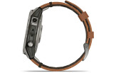 Spordikell Garmin fenix 7 PRO Solar Sapphire - Titanium Brown Leather