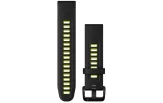 QUICKFIT 20 kellarihmad (20mm) Silikoon - Black/Electric Lime