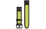 QUICKFIT 20 kellarihmad (20mm) Silikoon - Black/Electric Lime