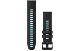 QUICKFIT 22 kellarihmad (22mm) Silikoon - Black/Cirrus Blue
