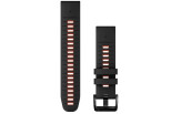 QUICKFIT 22 kellarihmad (22mm) Silikoon - Black/Flame Red