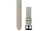 QUICKFIT 22 kellarihmad (22mm) Silikoon - Fog Gray/Ember Orange
