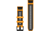 QUICKFIT 22 kellarihmad (22mm) Silikoon - Spark Orange/Graphite