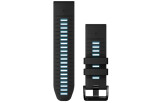 QUICKFIT 26 silikoon kellarihmad (26mm) twotone Silikoon - Black/Cirrus Blue