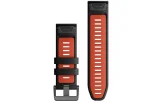 QUICKFIT 26 kellarihmad (26mm) Silikoon - Black/Flame Red