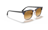 P&auml;ikeseprillid Ray-Ban Clubmaster Brown & Blue Light Brown Gradient L