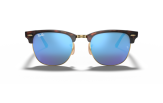 P&auml;ikeseprillid Ray-Ban Clubmaster Havana on Gold Blue Flash M